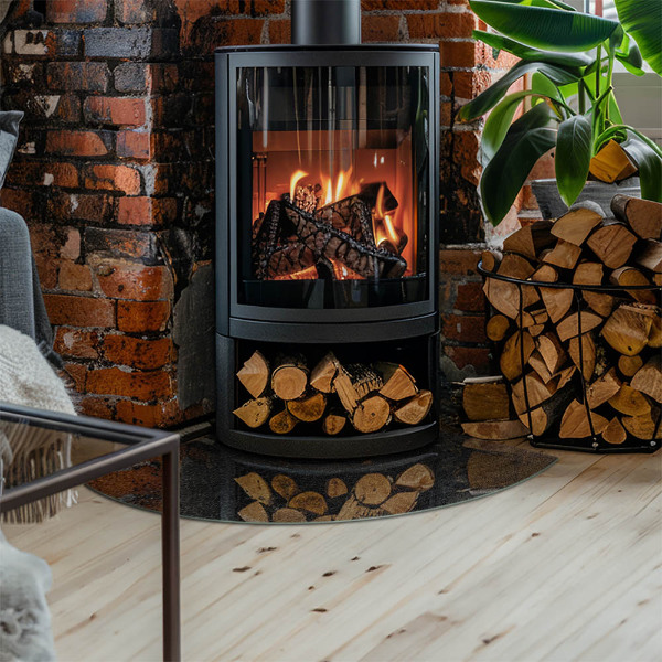 Vloerplaat voor houtkachel Steenoppervlaktetextuur