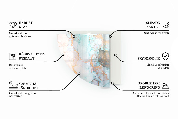 Vloerplaat voor houtkachel Abstract textuurpatroon
