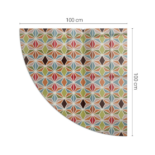 Plaat voor onder kachel Veelhoekige patronen in een raster