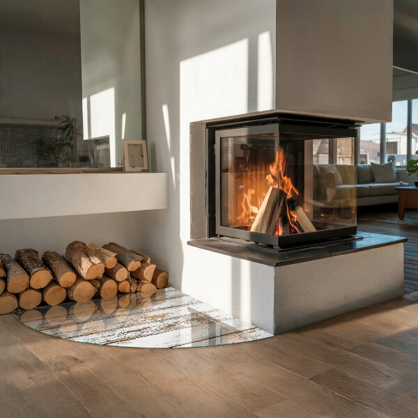 Vloerplaat openhaard Beschadigd houten bord