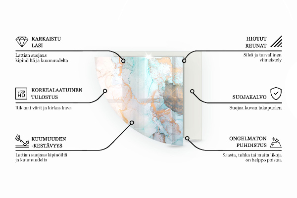 Vloerplaat openhaard Abstract vloeibaar patroon