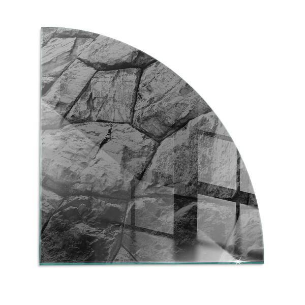 Plaat voor onder kachel Natuursteenpatroon