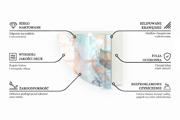 Vloerplaat openhaard Kleur Zwart