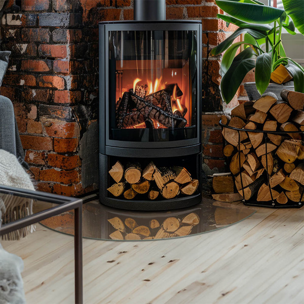 Vloerplaat voor houtkachel Kleur Bruin