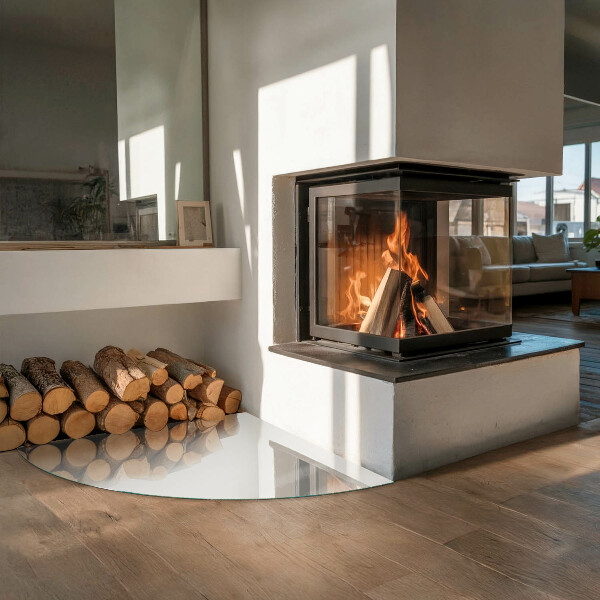 Vloerplaat openhaard Kleur Grijs