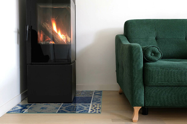 Vierkante vloerplaat voor houtkachel Keramische tegelpatronen