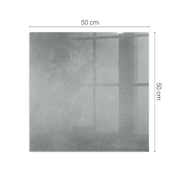 Vierkante vloerplaat voor houtkachel Betontextuur met effect