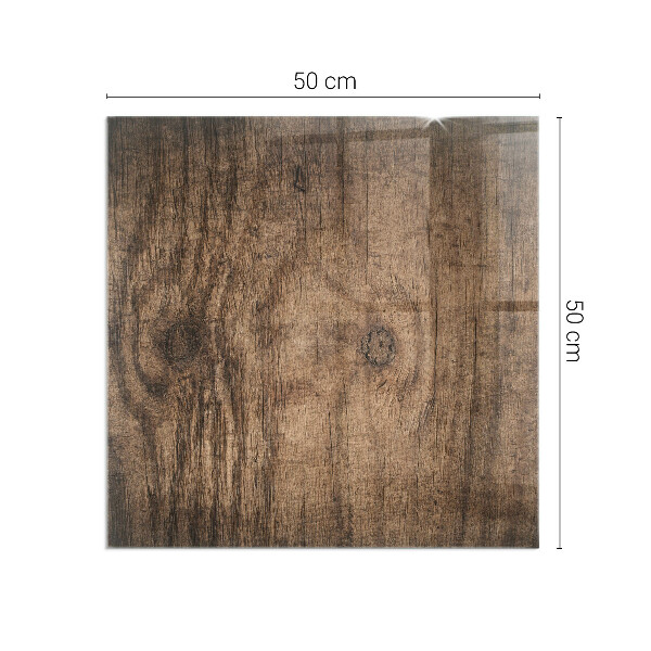 Vierkante vloerplaat voor kachel Natuurlijk houtpatroon