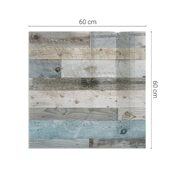 Vierkante vloerplaat voor kachel Planken in verschillende tinten