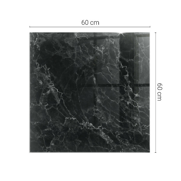 Vierkante vloerplaat voor kachel Elegant marmerpatroon