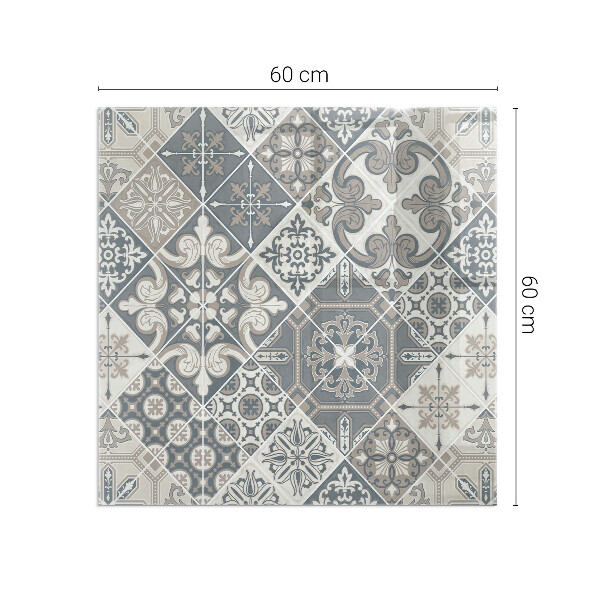 Vierkante kachel vloerplaat Decoratief mozaïekpatroon