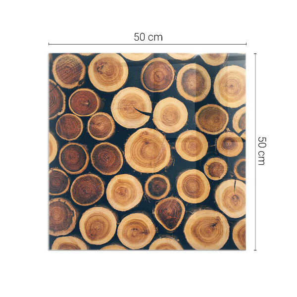 Vierkante kachel vloerplaat Doos met gesneden hout