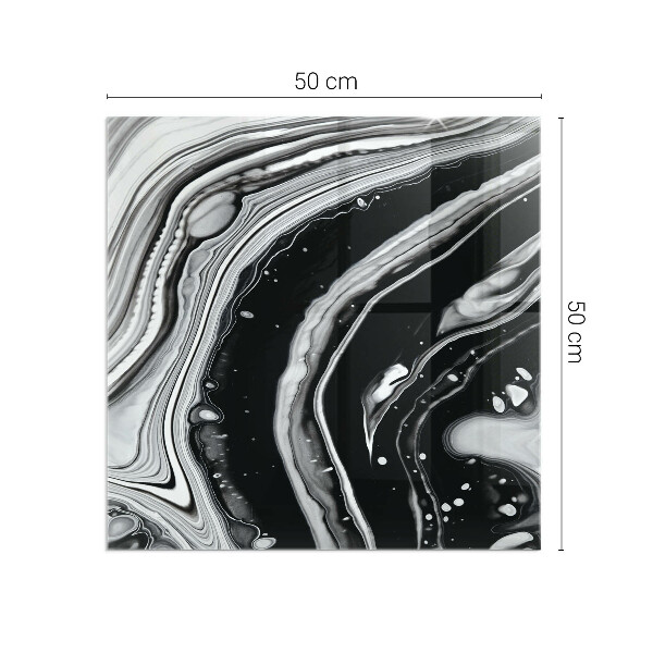 Vierkante vloerplaat voor kachel Abstracte golven en lijnen