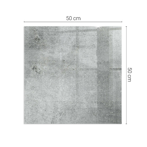 Vierkante vloerplaat voor houtkachel Ruwe betontextuur
