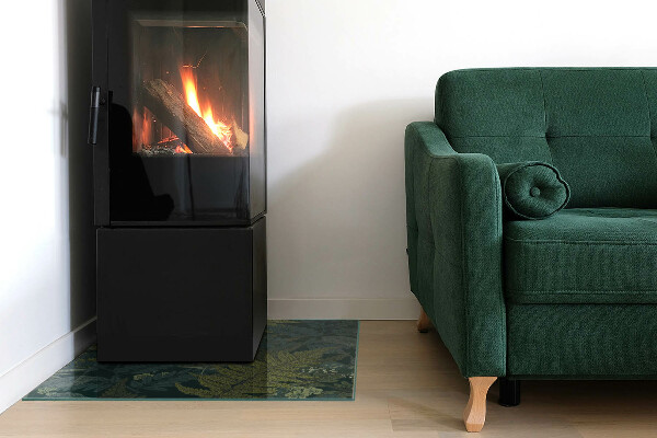 Vierkante kachel vloerplaat Plantenmotieven met vlinders