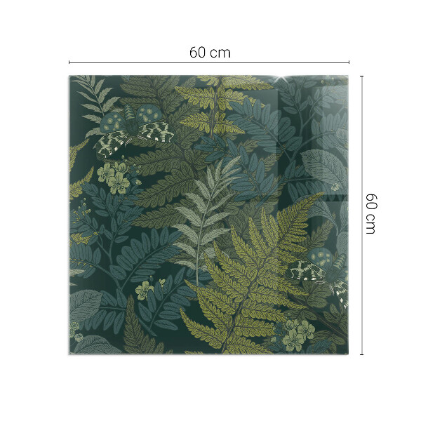 Vierkante kachel vloerplaat Plantenmotieven met vlinders