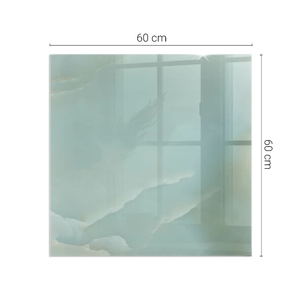 Vierkante vloerplaat voor kachel Fijn marmerpatroon