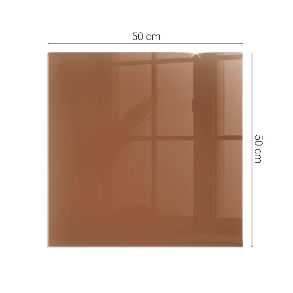 Vierkante vloerplaat voor kachel Kleur Bruin