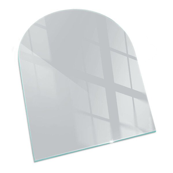 Halfovale vloerplaat voor houtkachel Kleur Grijs