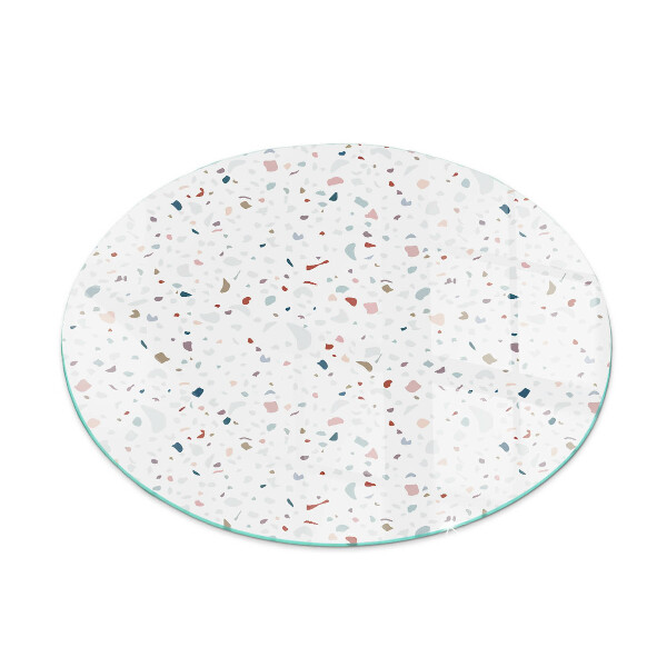 Ronde plaat onder houtkachel Patroon met kleine vormen