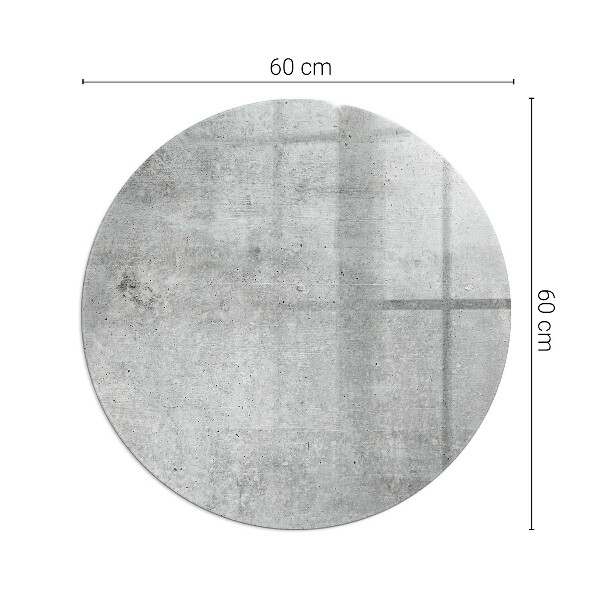 Ronde plaat onder houtkachel Ruwe betontextuur