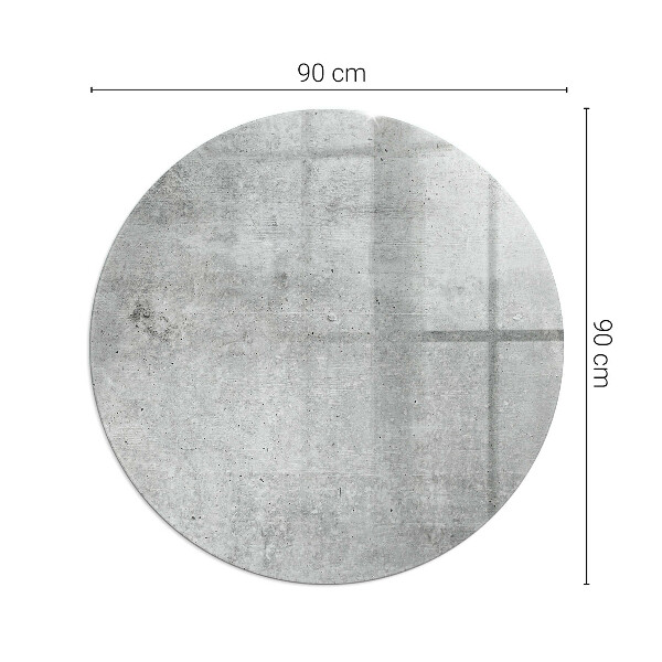 Ronde plaat onder houtkachel Ruwe betontextuur