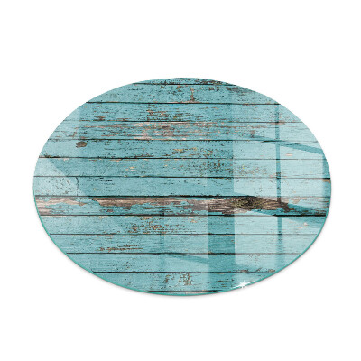 Ronde plaat onder houtkachel Rustieke stijl planken