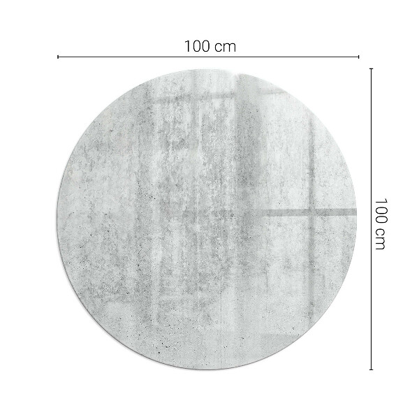 Ronde plaat voor onder houtkachel Ruwe betontextuur