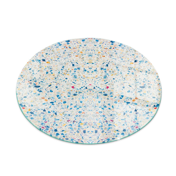 Ronde plaat onder houtkachel Abstract textuurpatroon