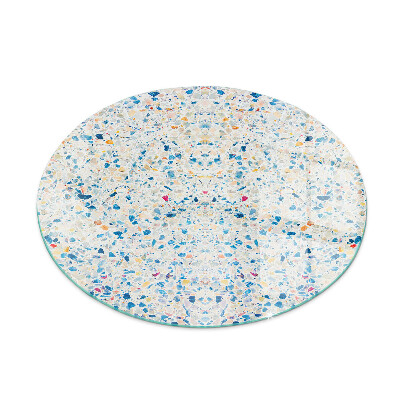 Ronde plaat onder houtkachel Abstract textuurpatroon