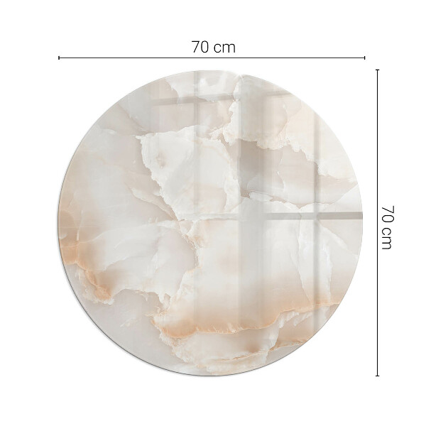 Ronde plaat onder houtkachel Natuursteenpatroon
