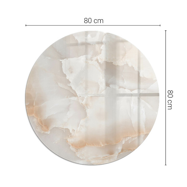 Ronde plaat onder houtkachel Natuursteenpatroon