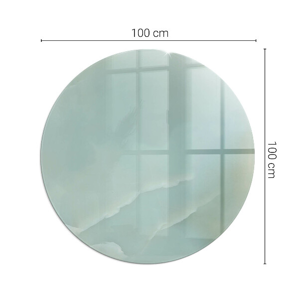 Ronde plaat voor onder houtkachel Fijn marmerpatroon