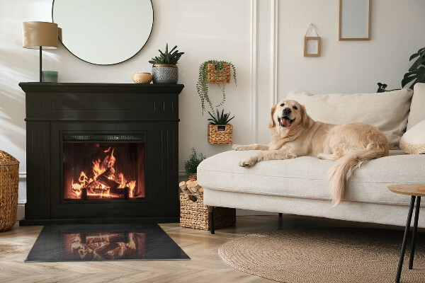 Rechthoekige kachel vloerplaat Natuursteen textuur