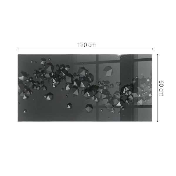 Rechthoekige vloerplaat voor houtkachel Abstracte wolk van vaste stoffen