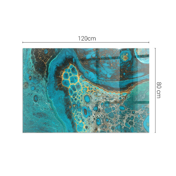 Rechthoekige vloerplaat voor kachel Abstract organisch patroon