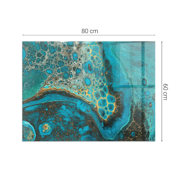 Rechthoekige vloerplaat voor kachel Abstract organisch patroon