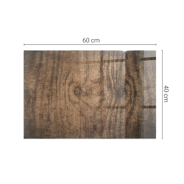 Rechthoekige vloerplaat voor kachel Natuurlijk houtpatroon