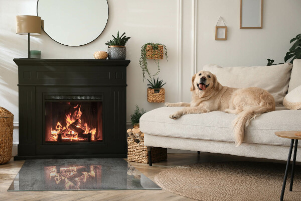 Rechthoekige vloerplaat voor houtkachel Ruwe oppervlaktetextuur