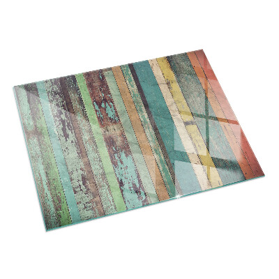 Rechthoekige vloerplaat voor houtkachel Planken in verschillende tinten