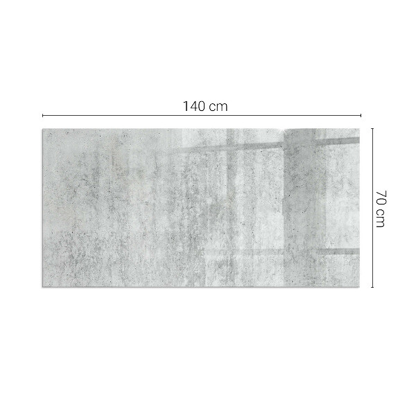 Rechthoekige vloerplaat voor kachel Ruwe betontextuur