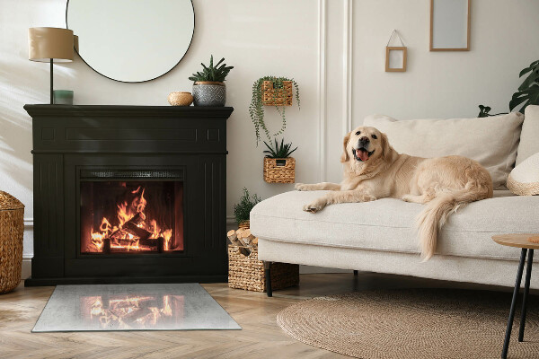 Rechthoekige vloerplaat voor kachel Ruwe betontextuur