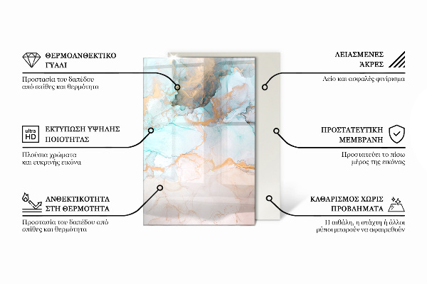 Rechthoekige vloerplaat voor houtkachel Abstract geometrisch patroon