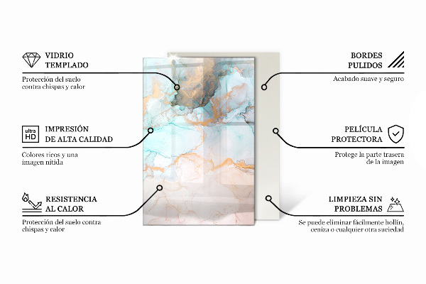 Rechthoekige vloerplaat voor kachel Roesttextuur op de achtergrond