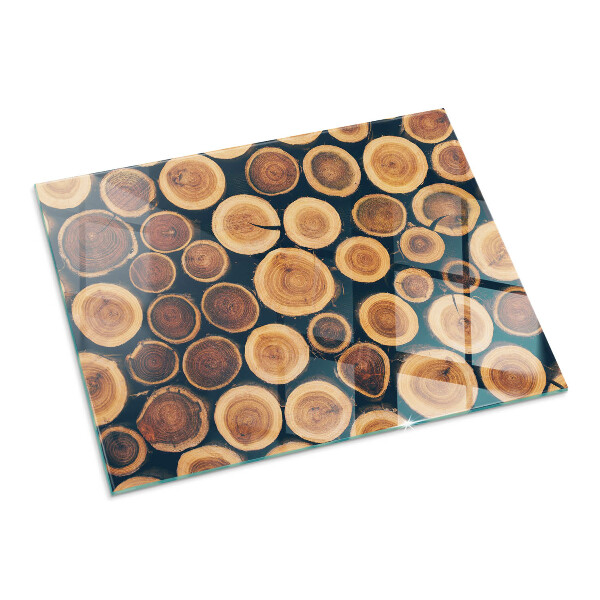 Rechthoekige kachel vloerplaat Doos met gesneden hout