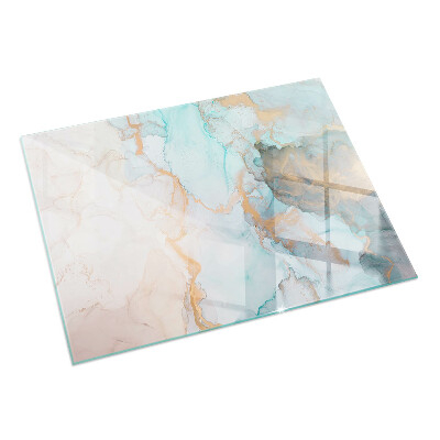 Rechthoekige vloerplaat voor kachel Abstract vloeibaar patroon