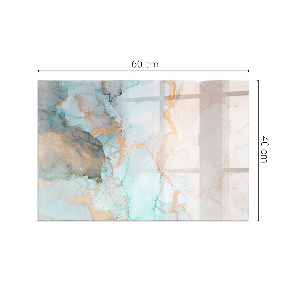 Rechthoekige vloerplaat voor kachel Abstract vloeibaar patroon