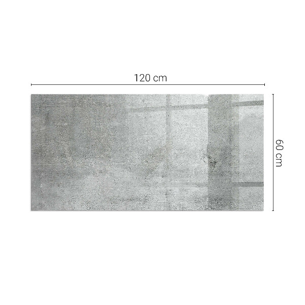 Rechthoekige vloerplaat voor houtkachel Ruwe betontextuur
