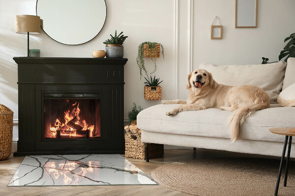 Rechthoekige kachel vloerplaat Marmeraderpatroon