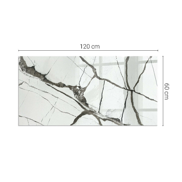 Rechthoekige kachel vloerplaat Marmeraderpatroon